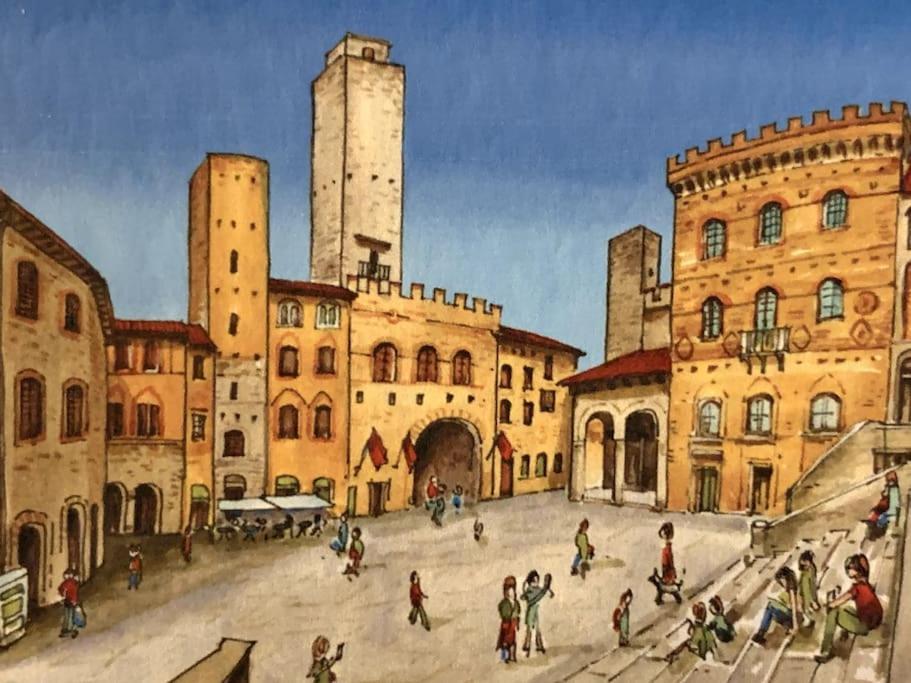 Lovely 2 Bedroom In San Gimignano Historic Center Ngoại thất bức ảnh